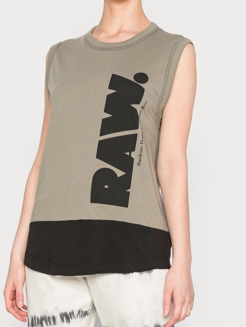 NWT - G Star sleevless long color block tank top - Size XS